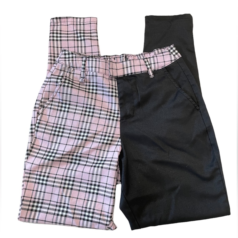 Hot Topic Black & Pink Split pants